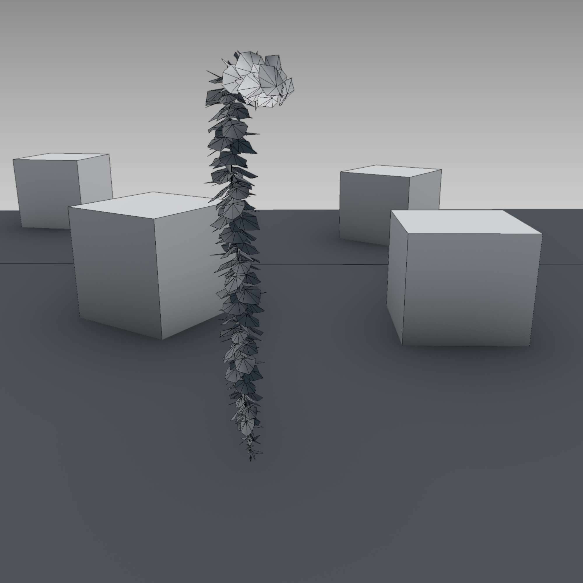 Wild Wine Vine - Parthenocissus - Autumn - Version 11 Low-poly 3D model_14