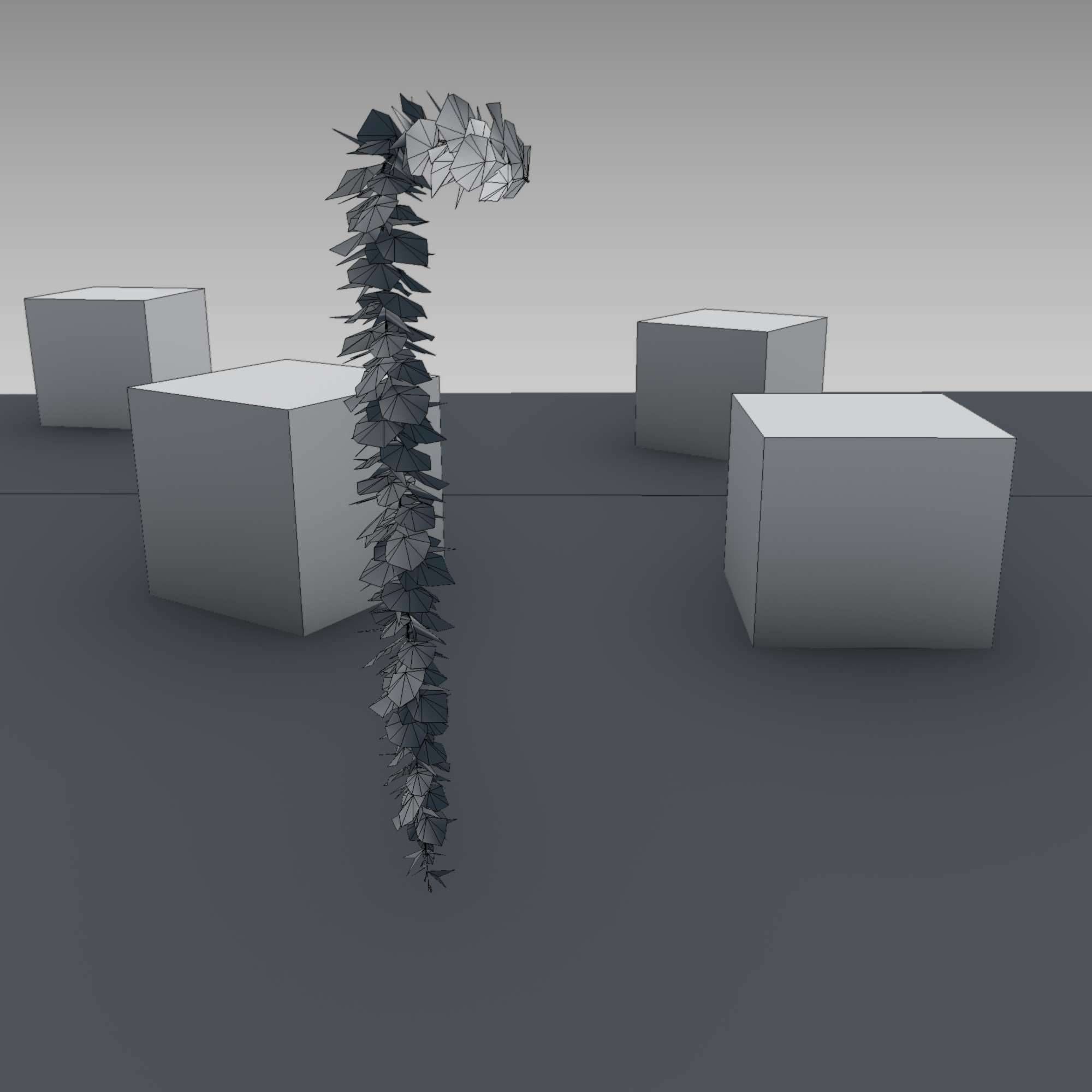 Wild Wine Vine - Parthenocissus - Autumn - Version 11 Low-poly 3D model_29