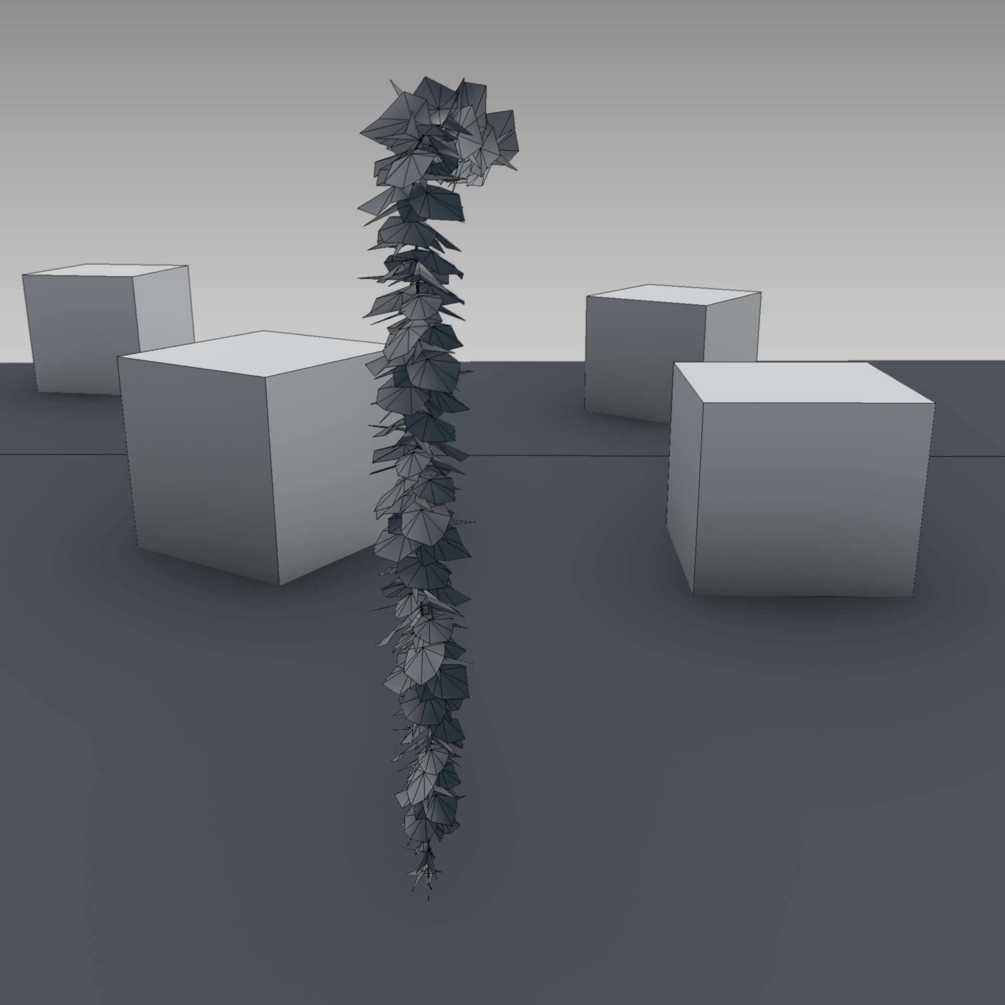 Wild Wine Vine - Parthenocissus - Autumn - Version 11 Low-poly 3D model_23