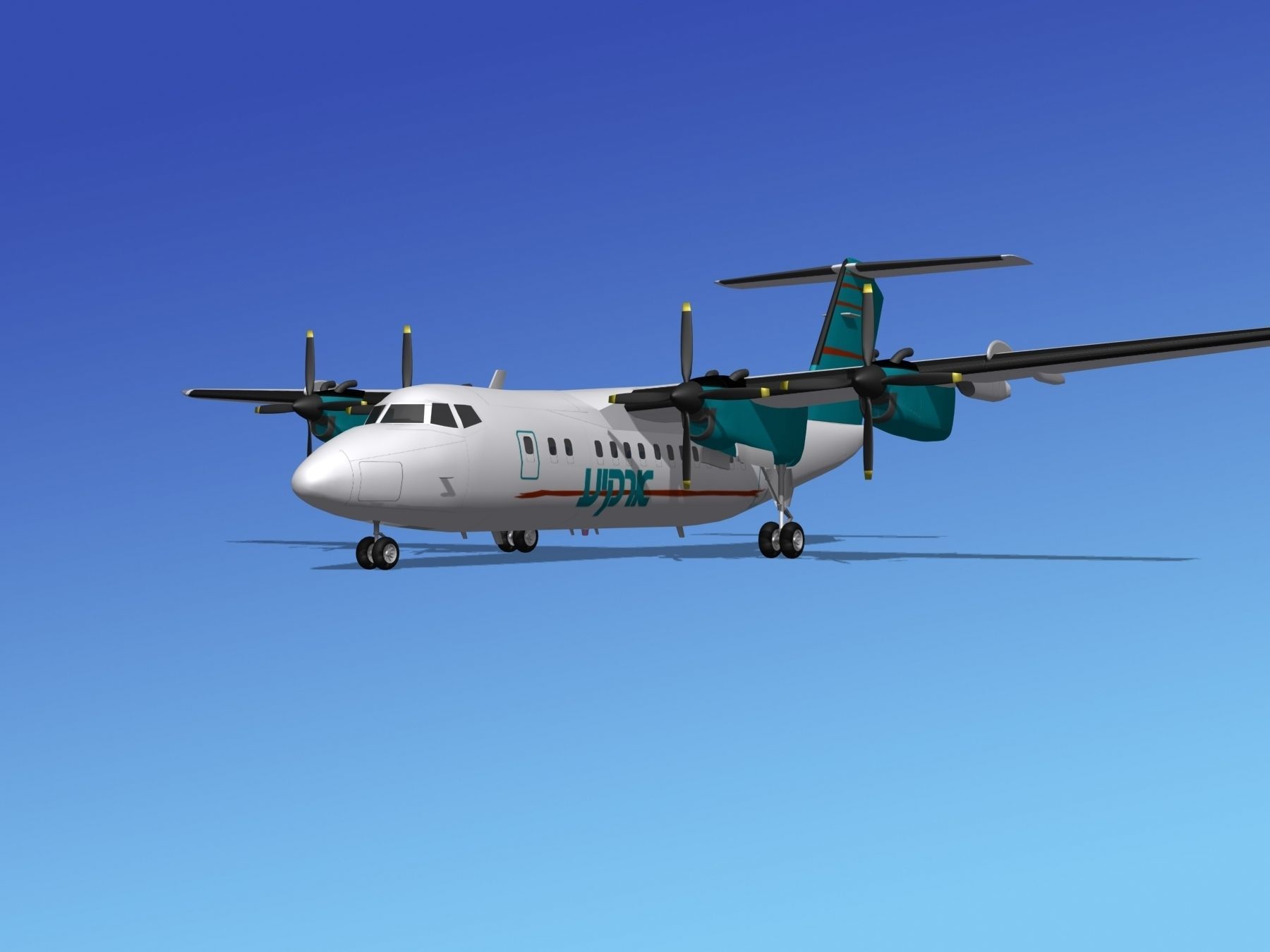 Dehavilland DHC-7 Arkia 3D model_1