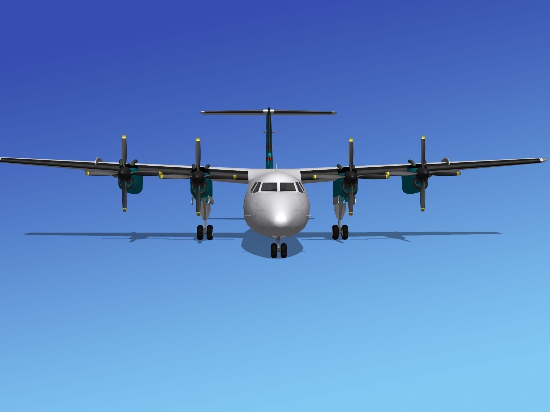 Dehavilland DHC-7 Arkia 3D model_2