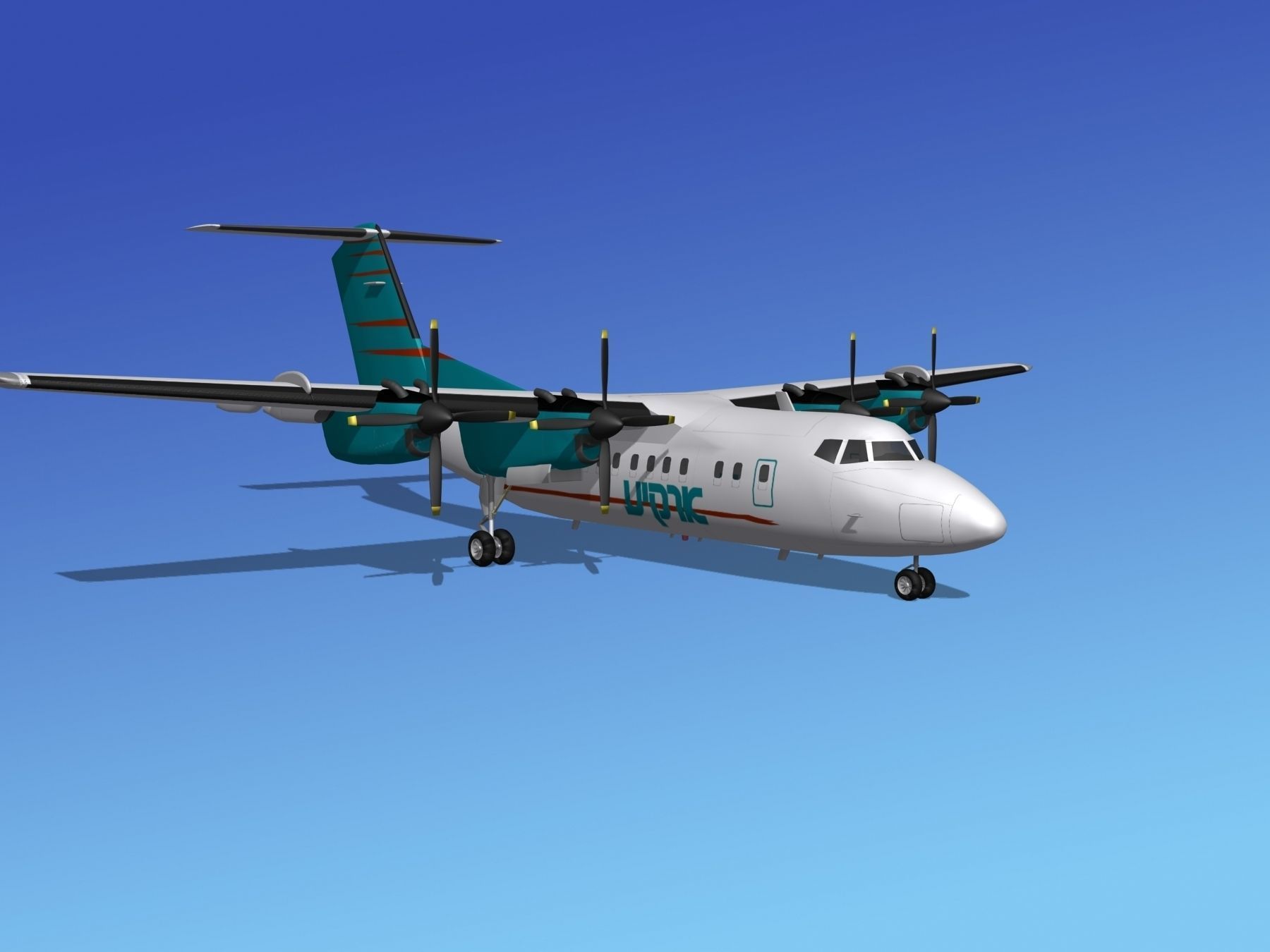 Dehavilland DHC-7 Arkia 3D model_3