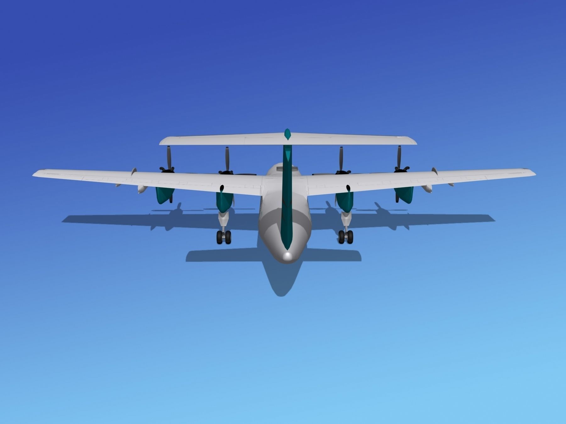 Dehavilland DHC-7 Arkia 3D model_7