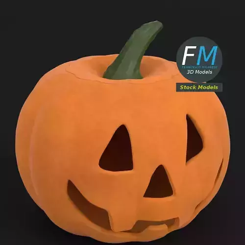Stylized Halloween pumpkin