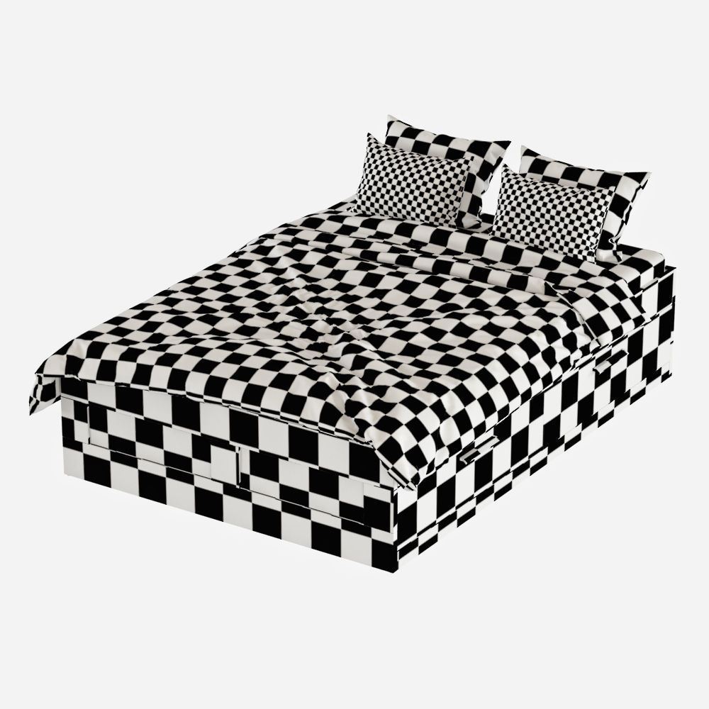 Bed Brimnes 3D model_9