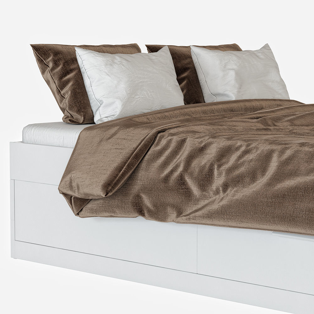 Bed Brimnes 3D model_2