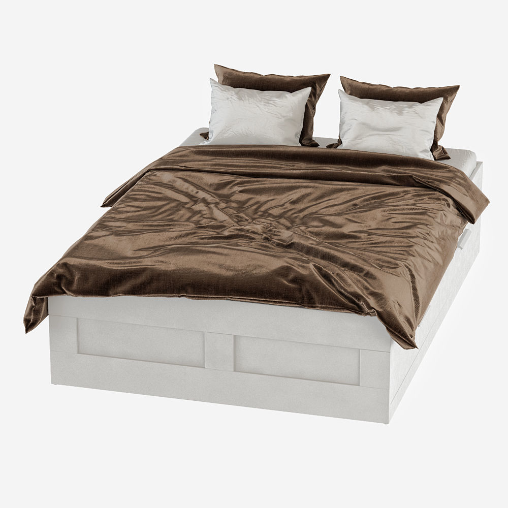 Bed Brimnes 3D model_1