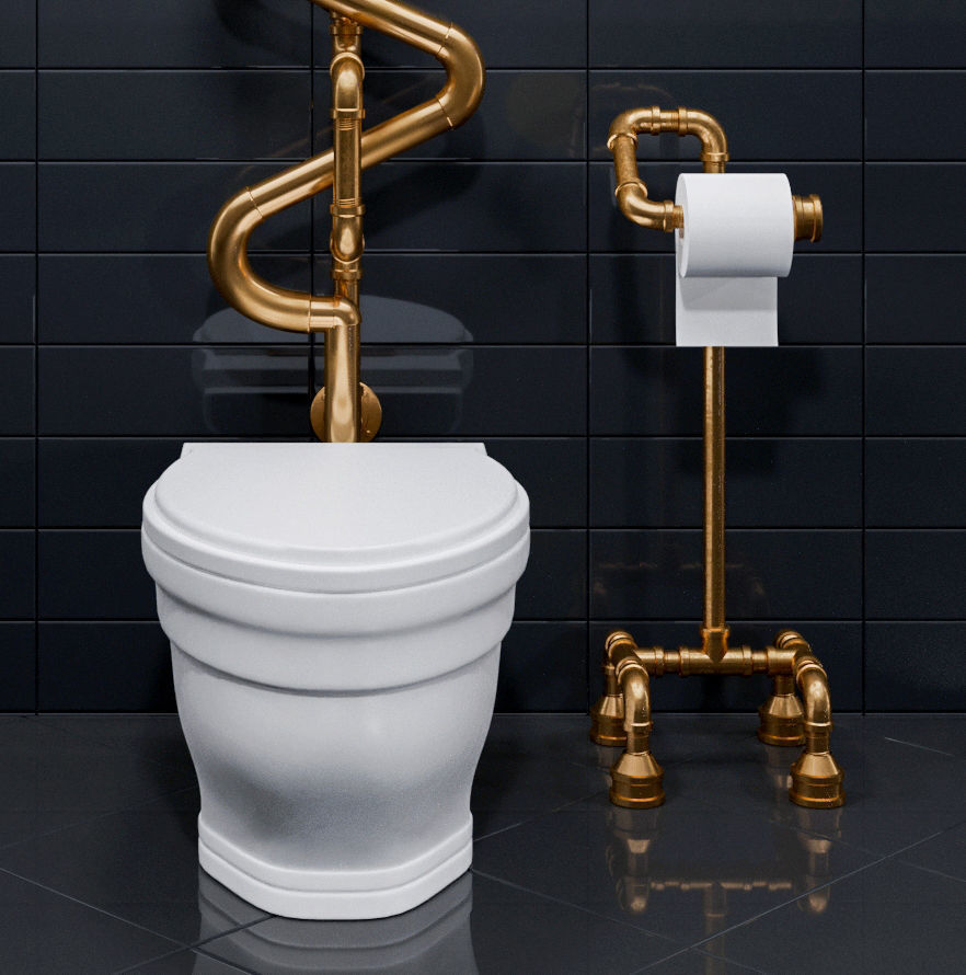 Toilet loft 3D model_3