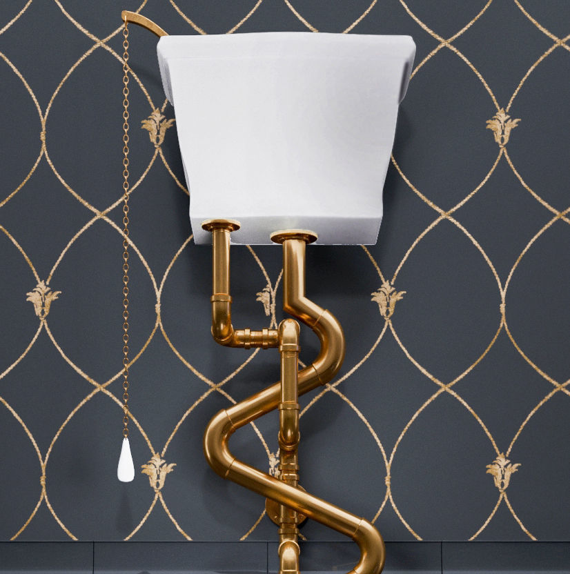 Toilet loft 3D model_2