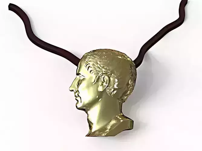 Julius Caesar pendant 3D print model