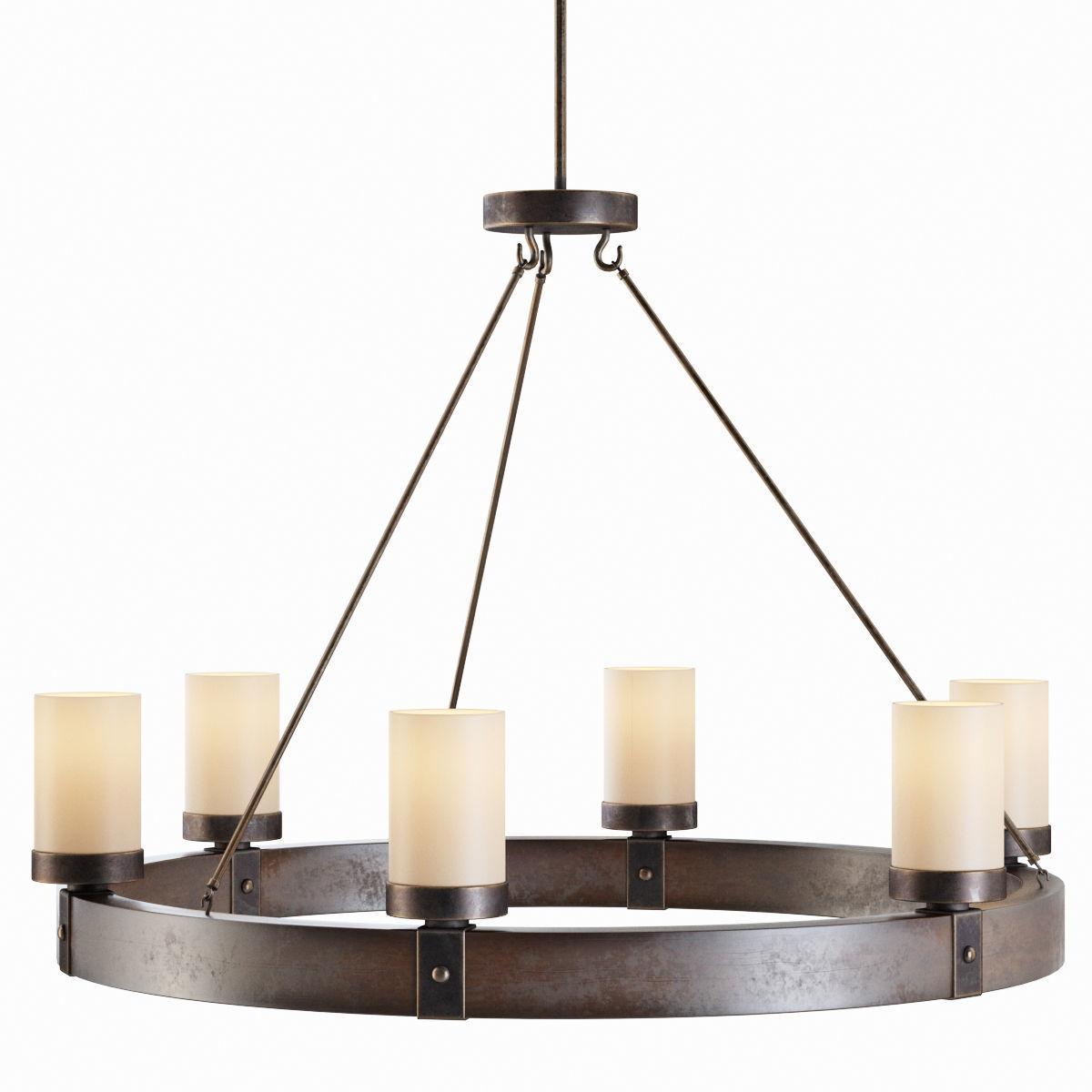 Arturo 6-Light Round Chandelier 3D model_1