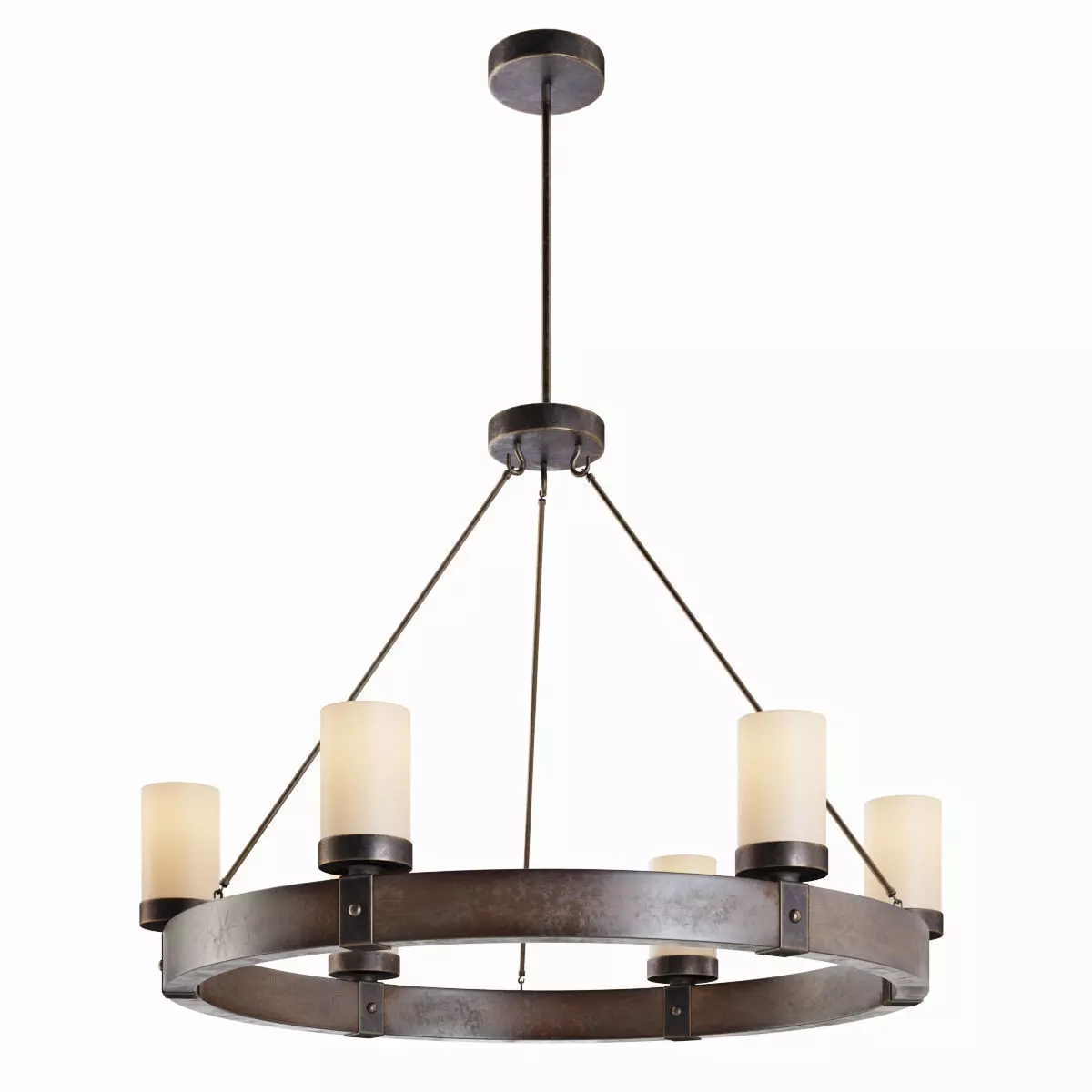 Arturo 6-Light Round Chandelier 3D model_0