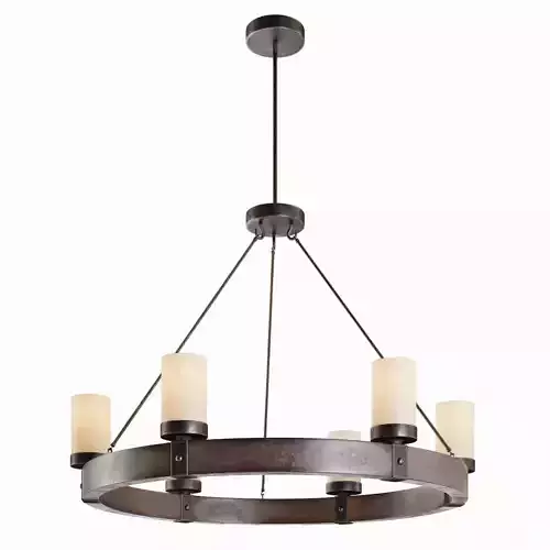 Arturo 6-Light Round Chandelier 3D model