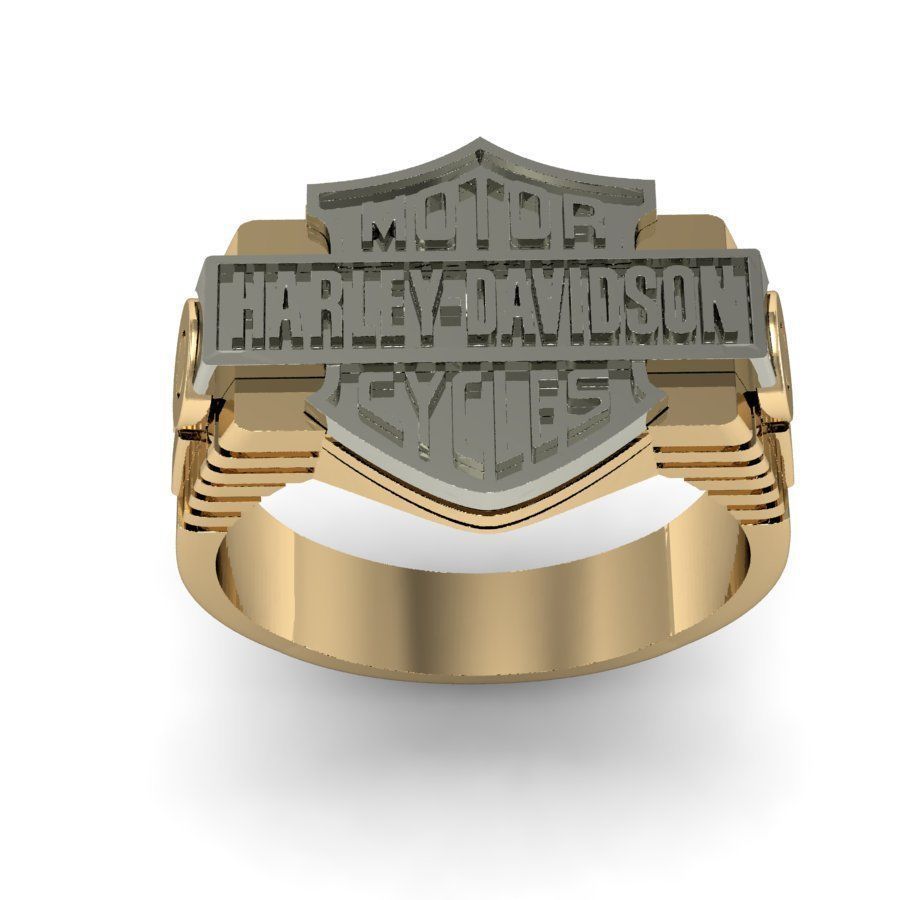 mens ring harley-davidson     3D print model_3