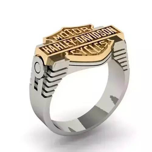mens ring harley-davidson     3D print model
