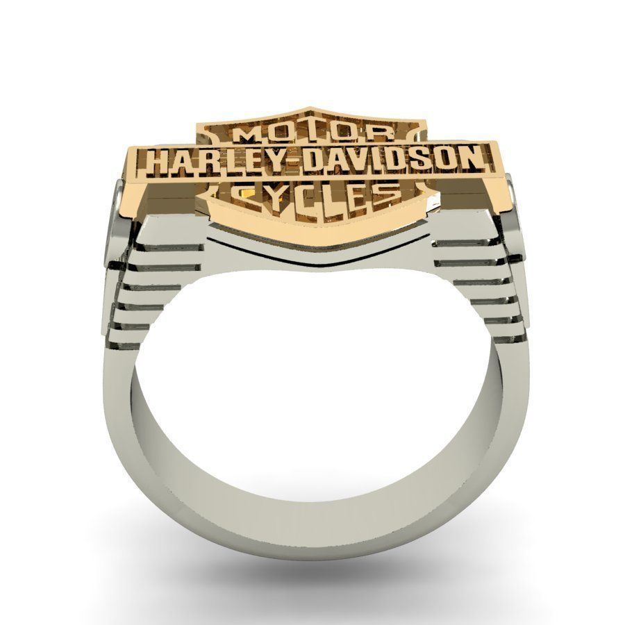 mens ring harley-davidson     3D print model_4