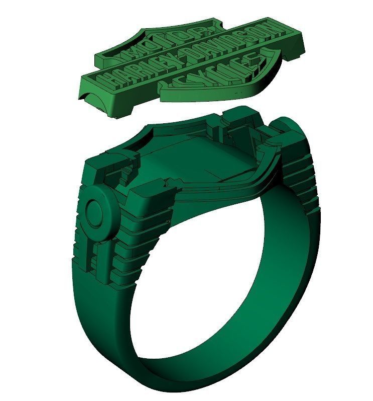 mens ring harley-davidson     3D print model_8