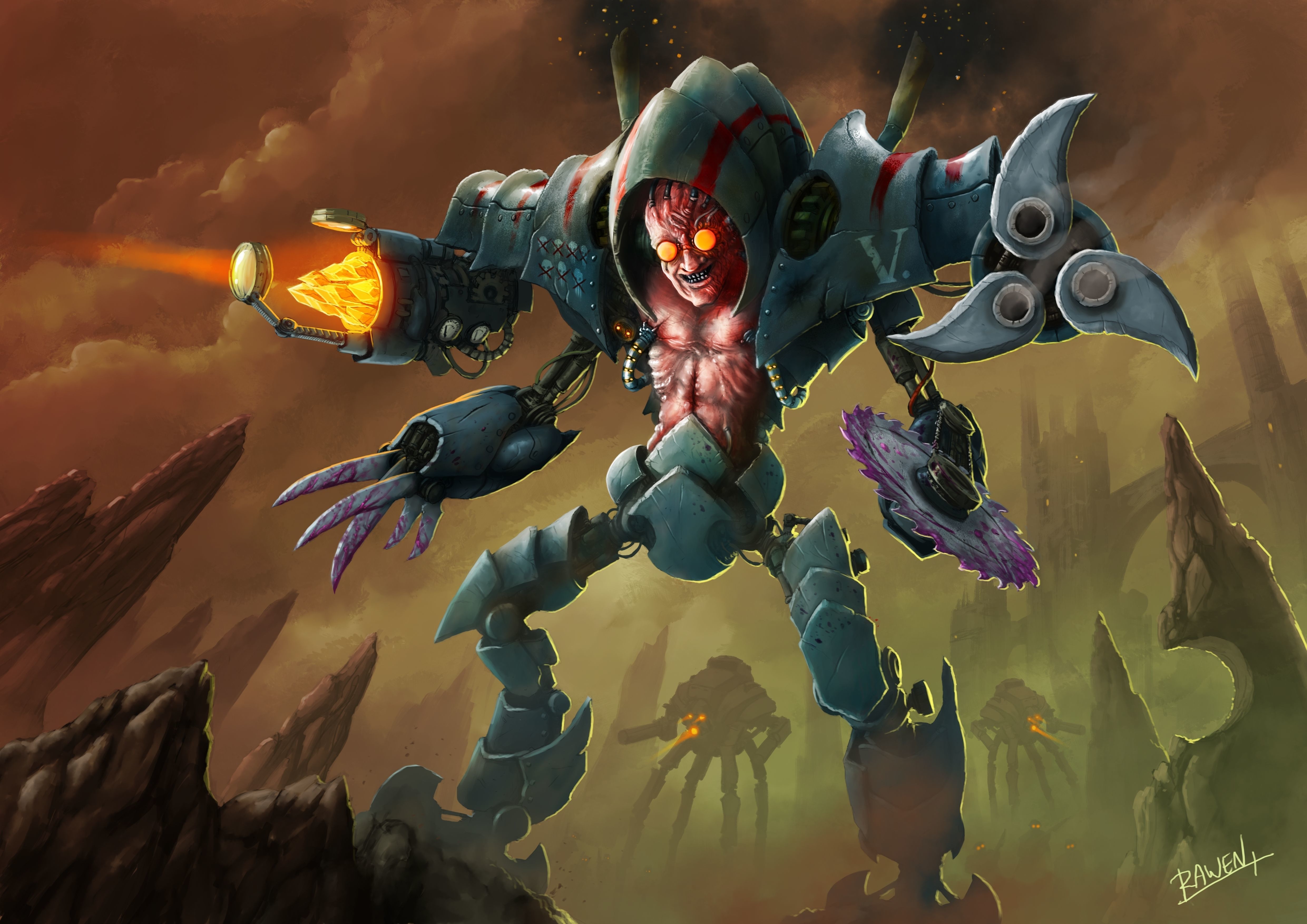 Ramplpanker figure 3D print model_12