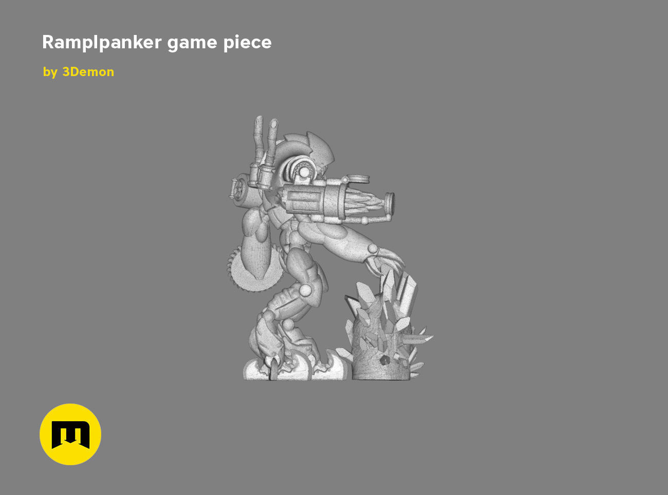 Ramplpanker figure 3D print model_16