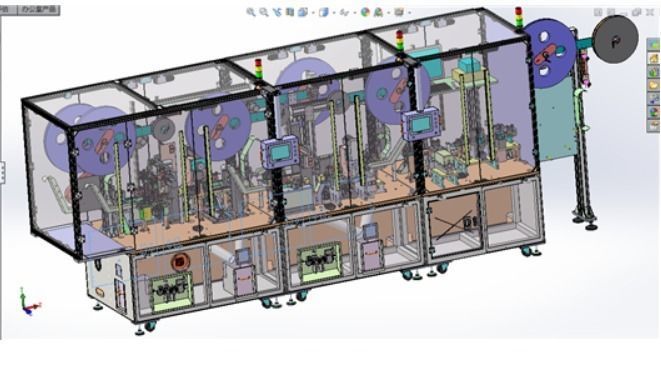 Highly efficient and complex USB type C fully automatic assembly 3D model_3