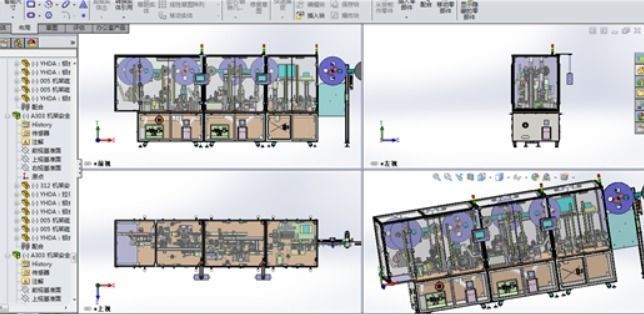 Highly efficient and complex USB type C fully automatic assembly 3D model_1