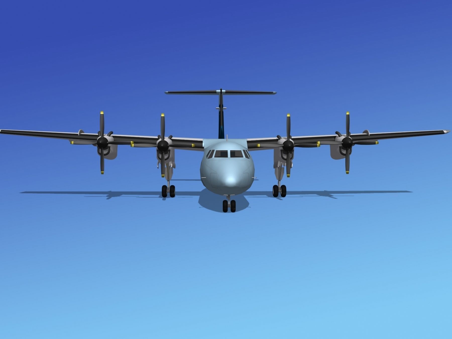 Dehavilland DHC-7 Coastal Tours 3D model_2