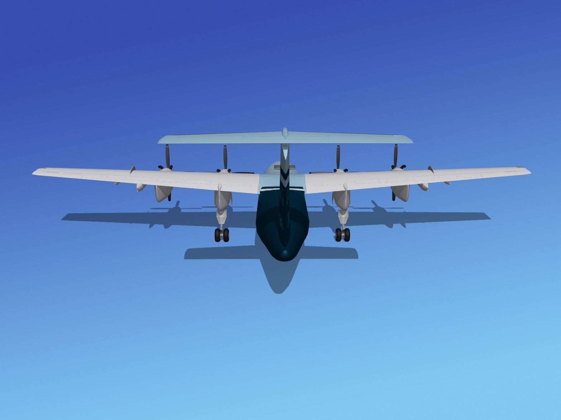 Dehavilland DHC-7 Coastal Tours 3D model_6