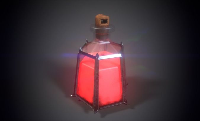 Potions Pack Low-poly 3D model