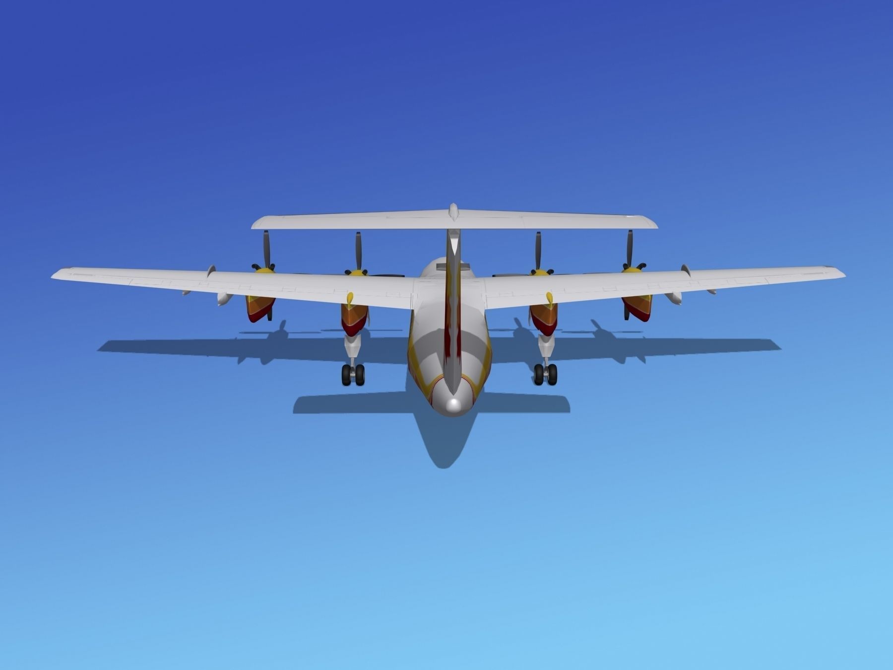 DHC-7 Dehavilland Canada 3D model_7