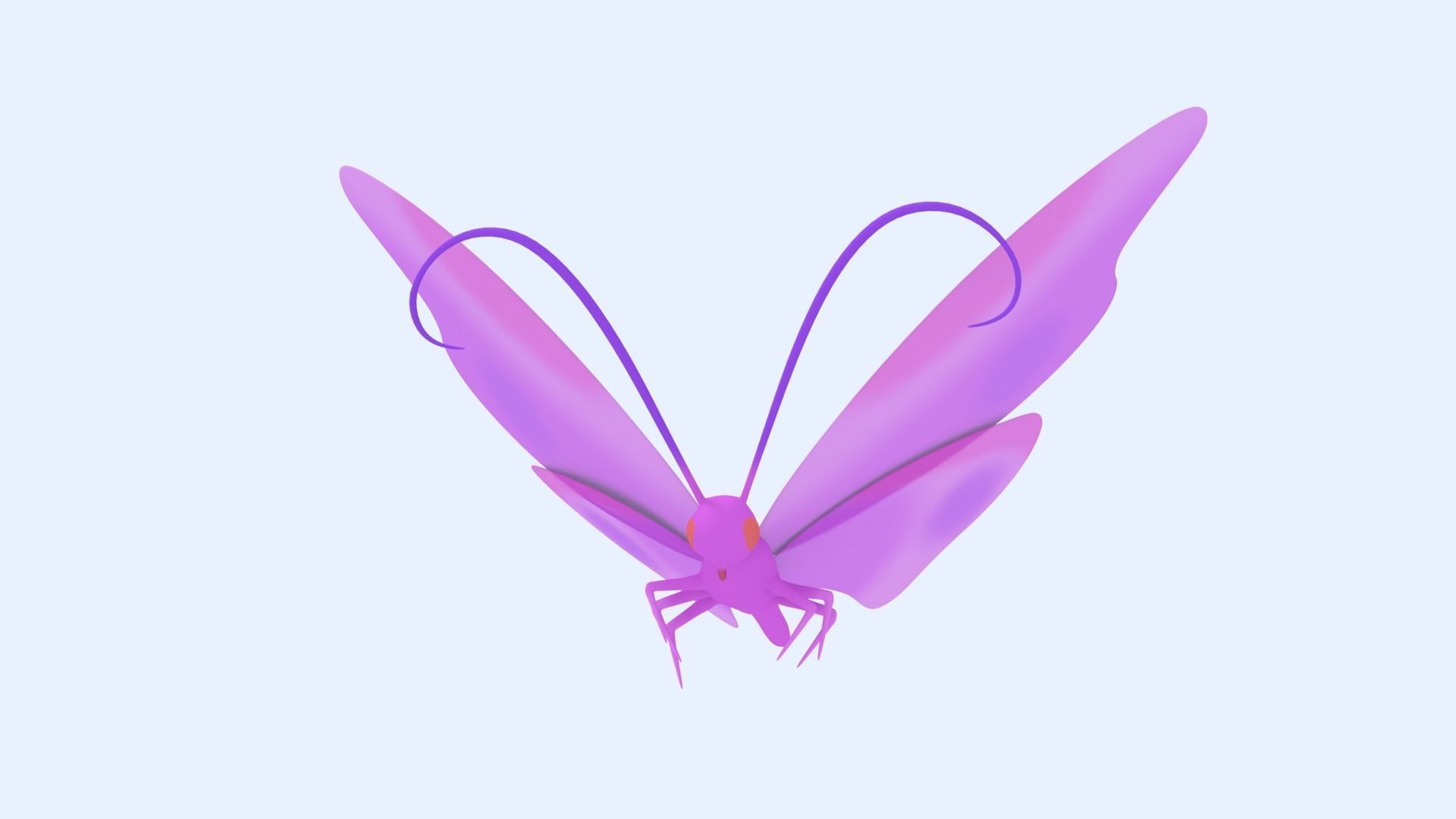 Butterfly Rigged 3D model_1