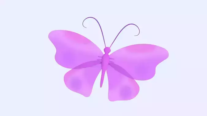Butterfly Rigged 3D model