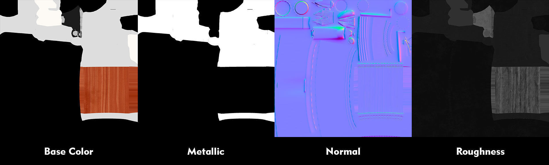 Fountain Pen Low-poly 3D model_8