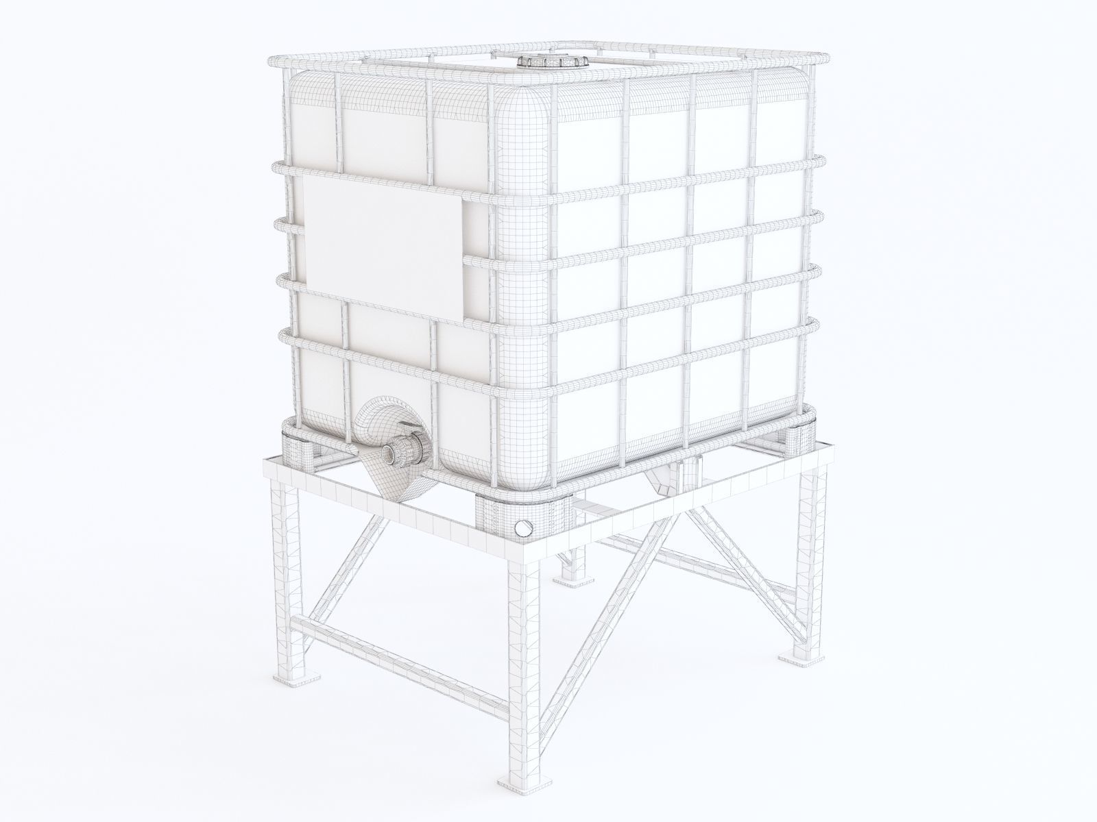 Water container 3D model_1