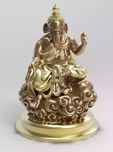 The Ganesh posture Give money 3D print model