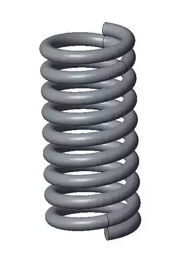 Spring spiral 3D print model