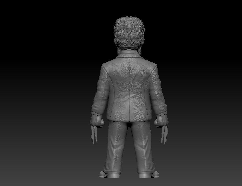 LOGAN 3D print model wolverine action figure in hand 3D print model_15