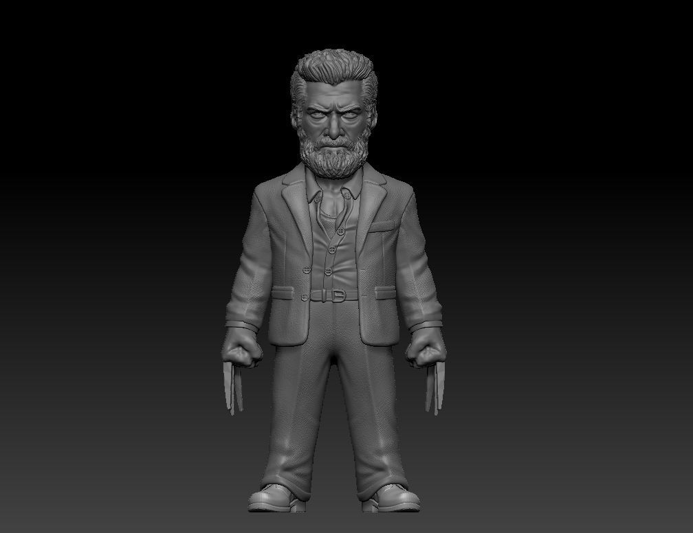LOGAN 3D print model wolverine action figure in hand 3D print model_4