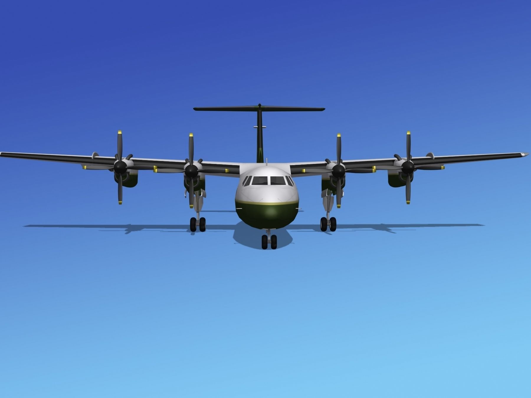 Dehavilland DHC-7 Gann Corp 3D model_1