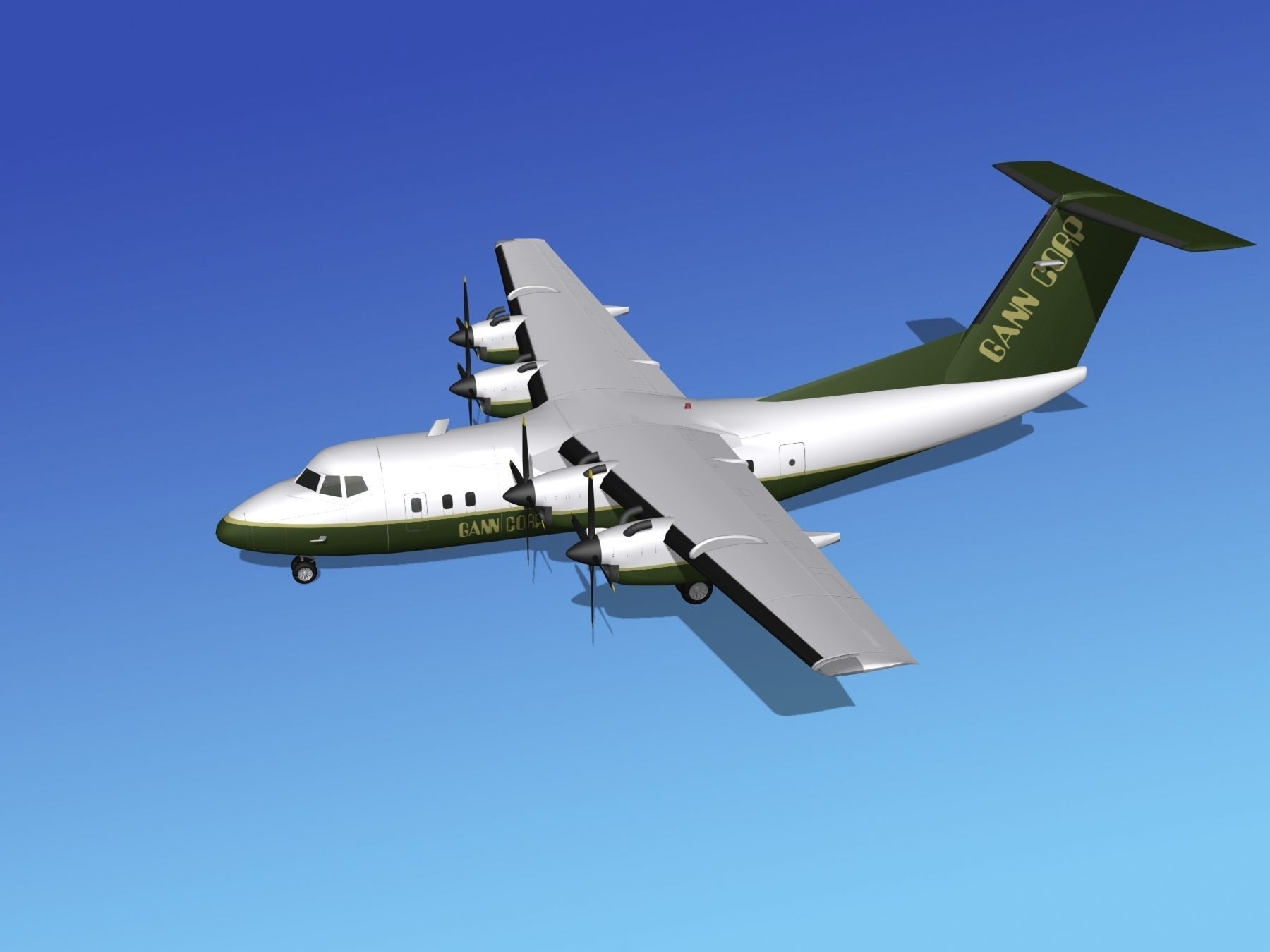 Dehavilland DHC-7 Gann Corp 3D model_9