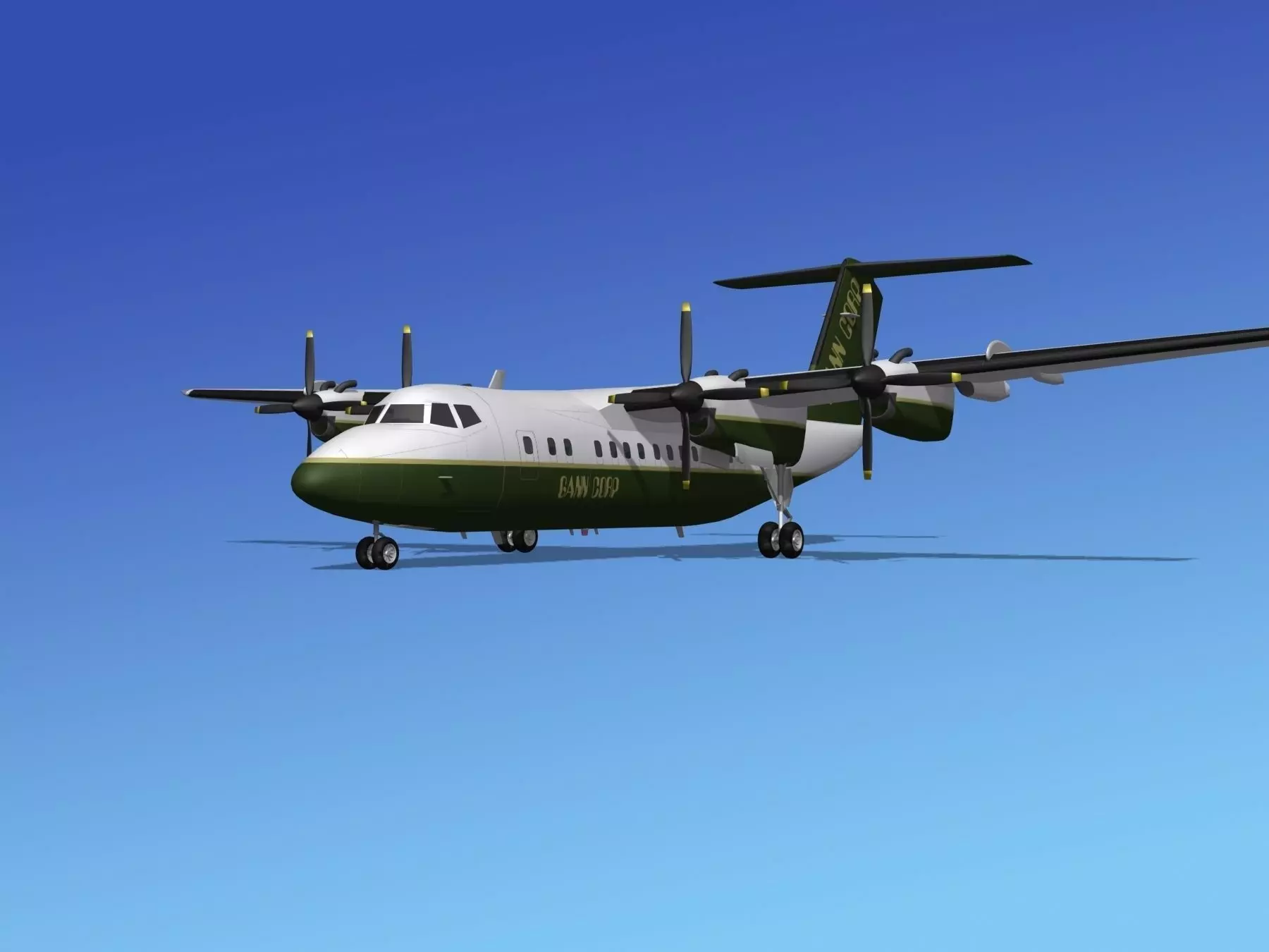 Dehavilland DHC-7 Gann Corp 3D model_0