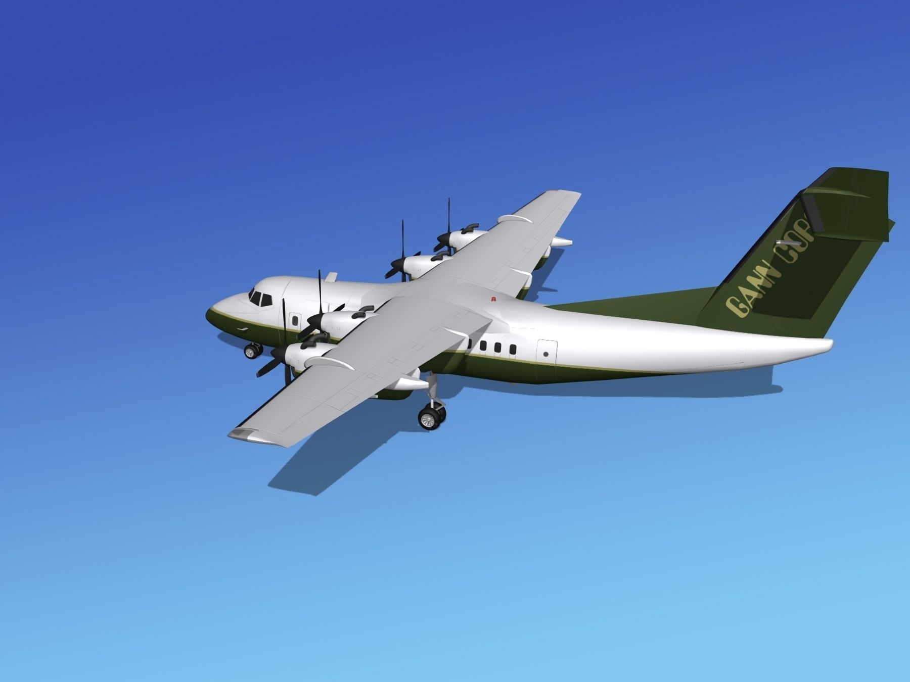 Dehavilland DHC-7 Gann Corp 3D model_8