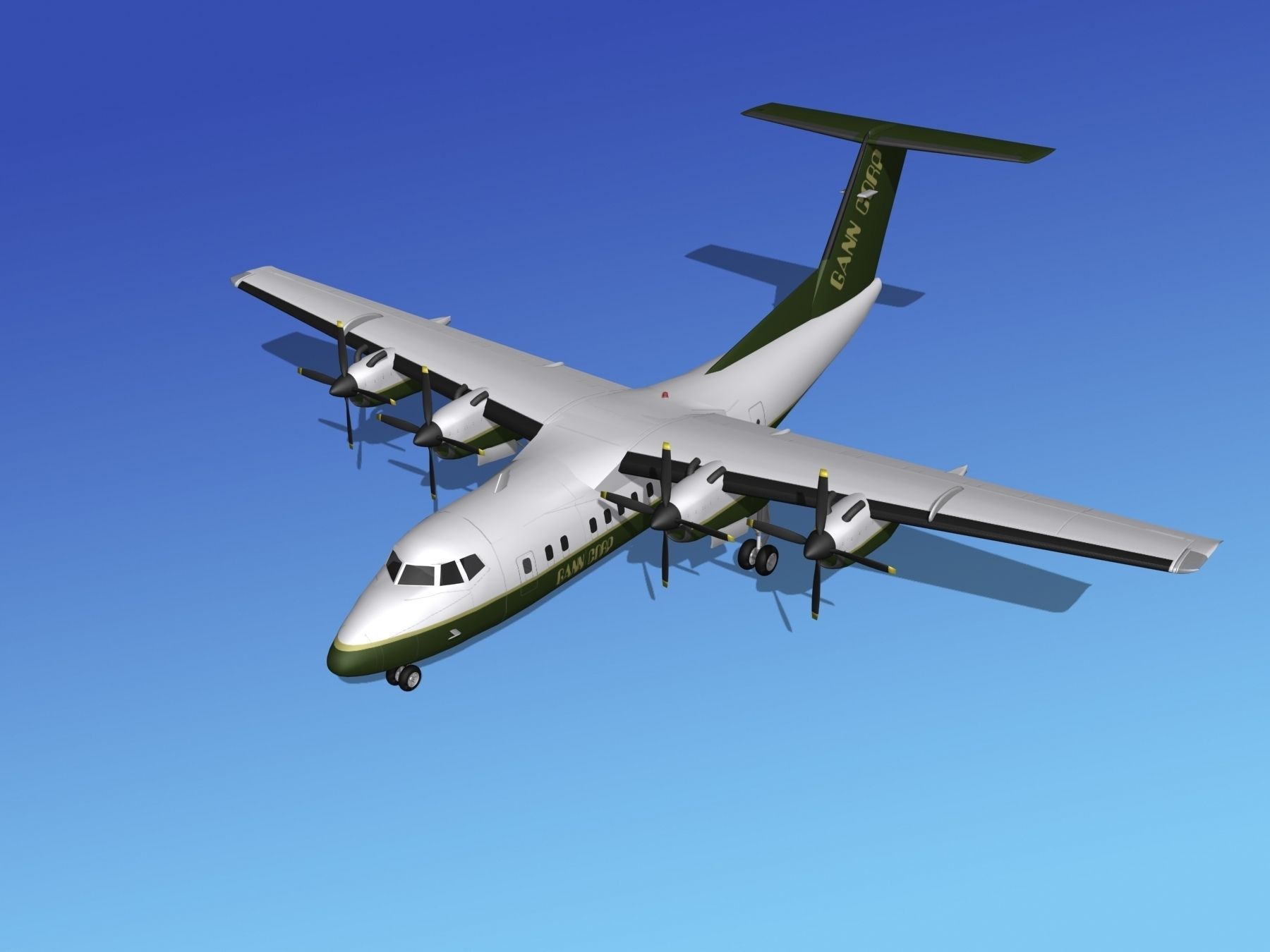 Dehavilland DHC-7 Gann Corp 3D model_10