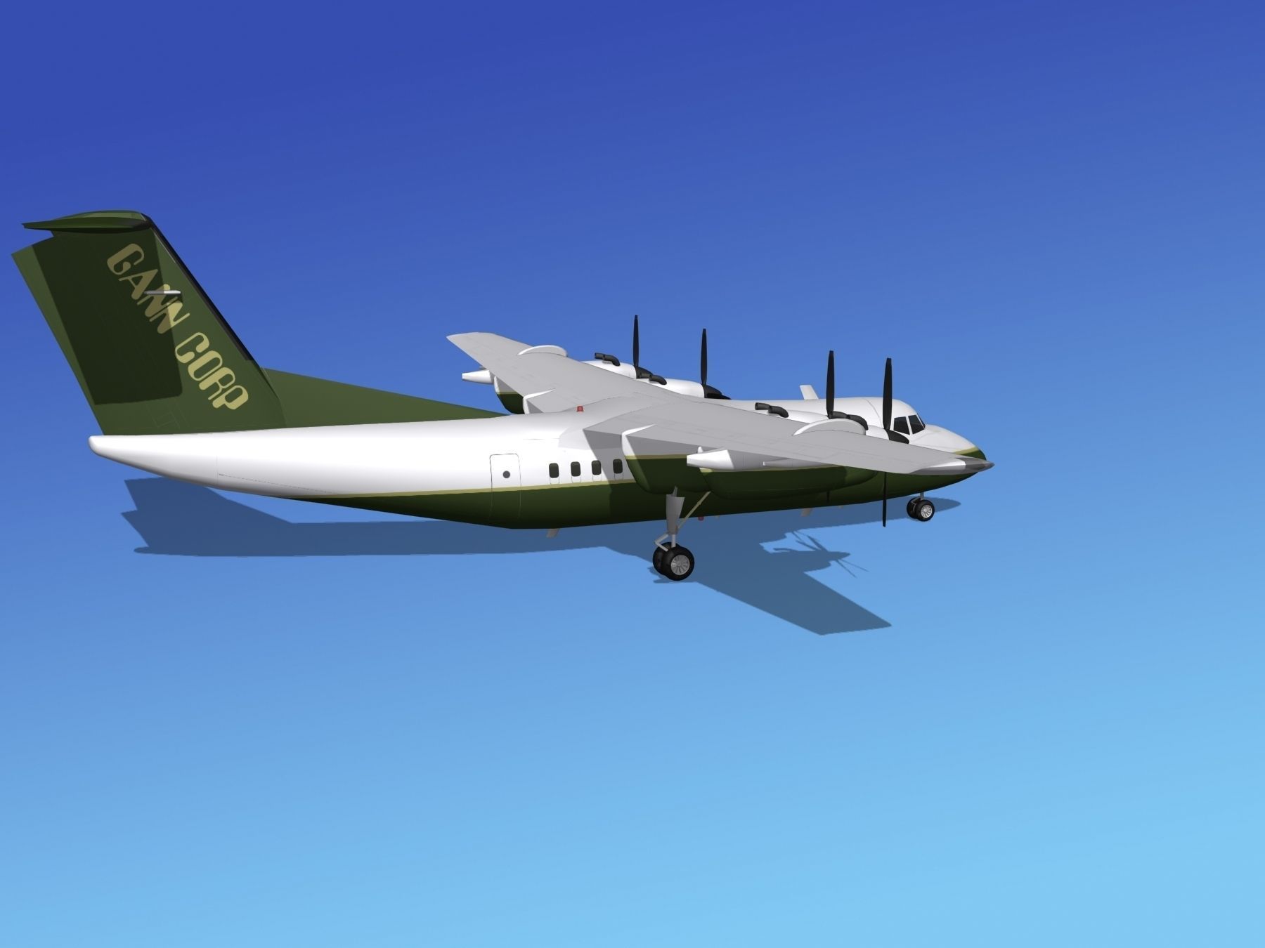 Dehavilland DHC-7 Gann Corp 3D model_4