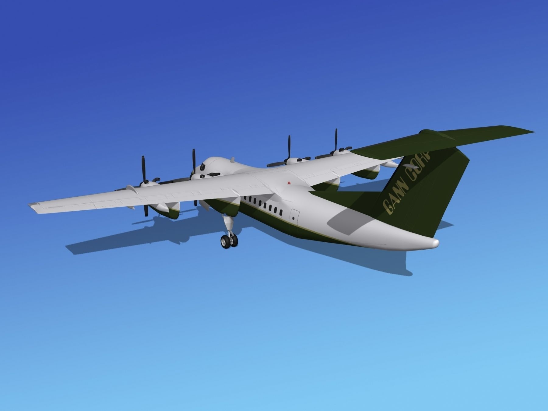 Dehavilland DHC-7 Gann Corp 3D model_7
