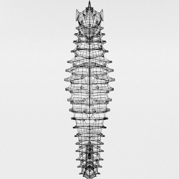 Seahorse Low-poly 3D model_5