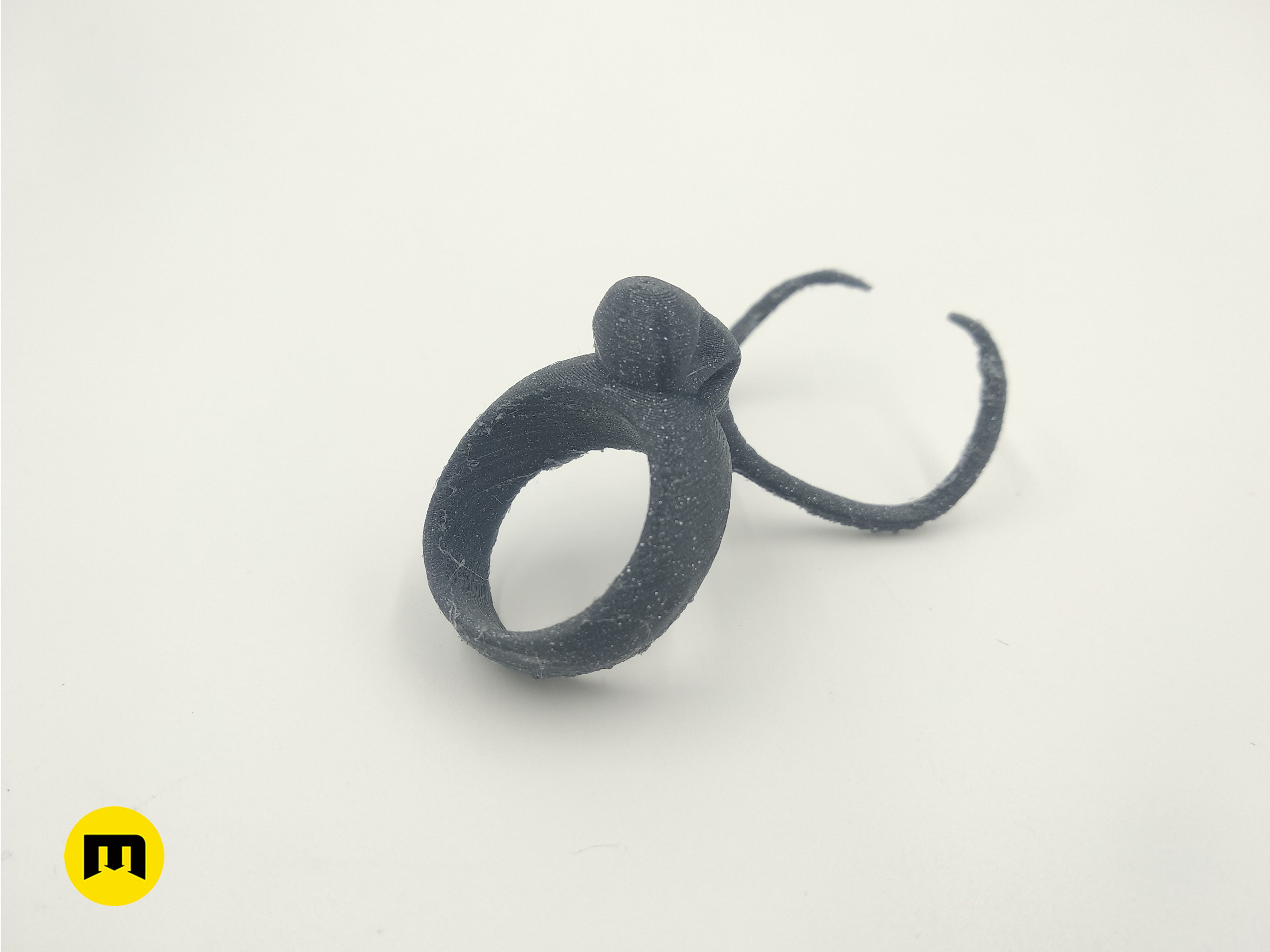 Mammoth Skull and Ring Free 3D print model_23