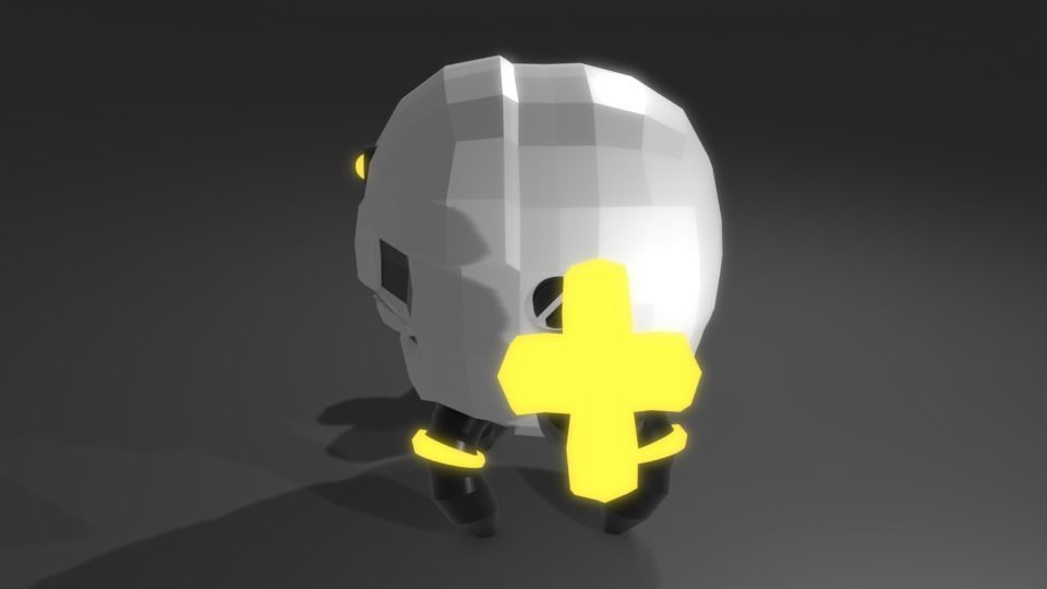 Scifi Robot GR01 3D Model Low-poly 3D model_27