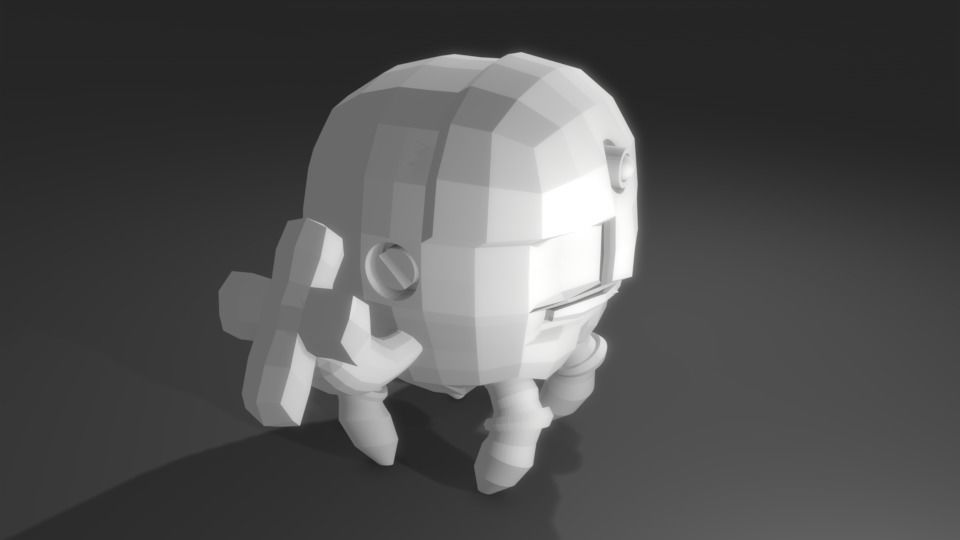 Scifi Robot GR01 3D Model Low-poly 3D model_5