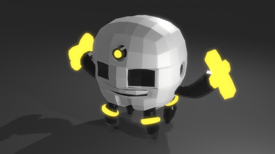 Scifi Robot GR01 3D Model Low-poly 3D model_28