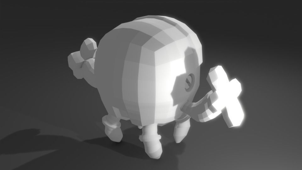 Scifi Robot GR01 3D Model Low-poly 3D model_4